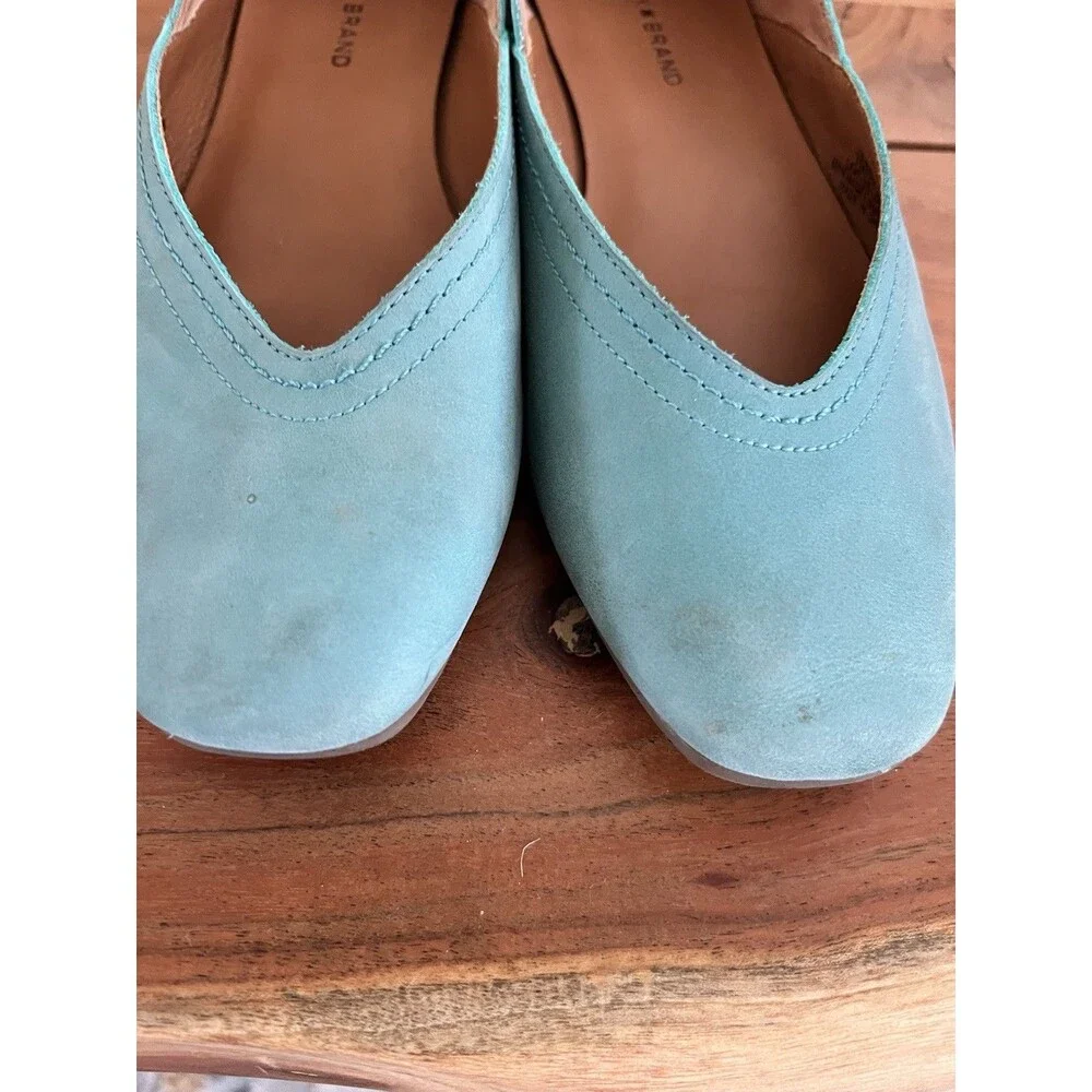 Lucky Brand Alba Ballet Flats Women's Light Blue /aqua Slip On Size 7